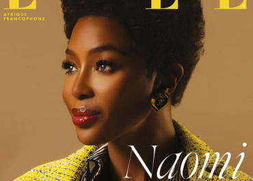 Naomi Campbell en Couverture du premier numéro de Elle Afrique Francophone