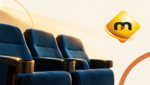 Logo Marodi et fauteuils de cinéma dans une composition sur fond ivoire.