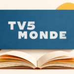 Logo TV5MONDE dans une composition évoquant la culture et la découverte.