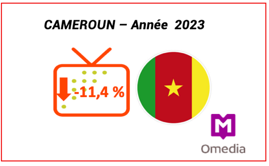 Illustration du document source : IPTV au Cameroun : -11,4% en 2023 vs 2022