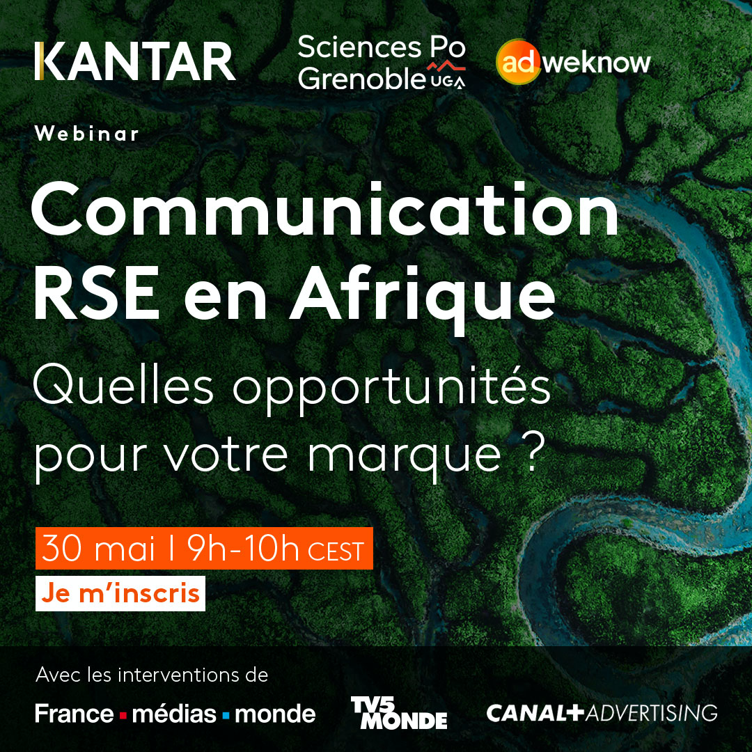 Illustration du document source : SAVE THE DATE : KANTAR organise un webinar sur la Communication RSE en Afrique le 30 mai 2023